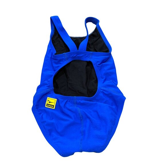 Finis SwimKids Girl's One-Piece Swimsuit Size 22 (6/7) Blue Polyester - Picture 2 of 5